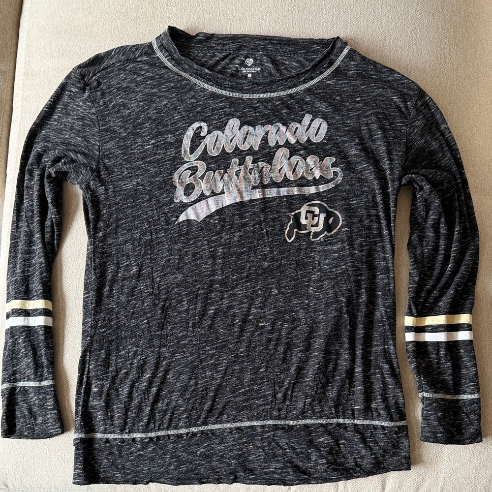 Colorado Buffaloes Women’s Long-Sleeve Black Graphic Tee